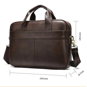 Bolsa Masculina de Couro Genuíno - Loja Rinove